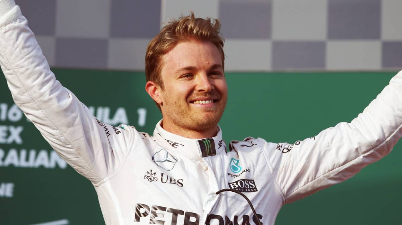 Strahlender Sieger: Nico Rosberg auf dem Podium beim GP von Australien.