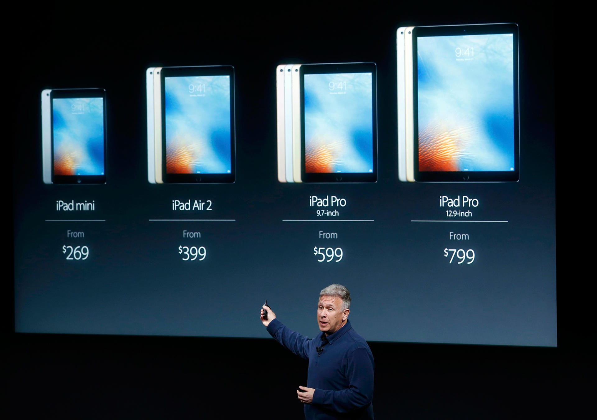 So sieht das Produktsortiment der Apple-Tablets jetzt aus.