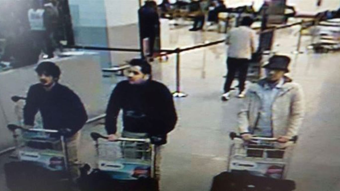 Diese drei Männer sollen die Attentäter vom Brüsseler Flughafen sein.