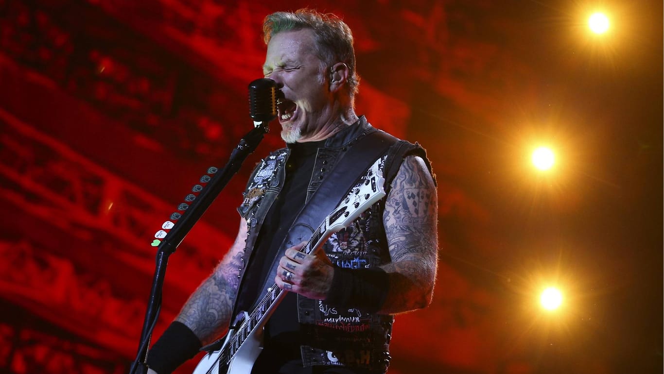 Metallica-Sänger James Hetfield und seine Bandkollegen im Glück: Ihr Album "Master of Puppets" wird ins Archiv der US-Kongressbibliothek aufgenommen.