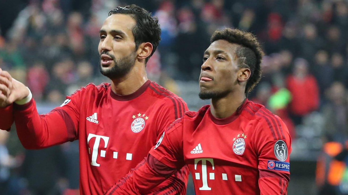 Noch spielen sie gemeinsam im Bayern-Trikot: Mehdi Benatia (li.) und Kingsley Coman.