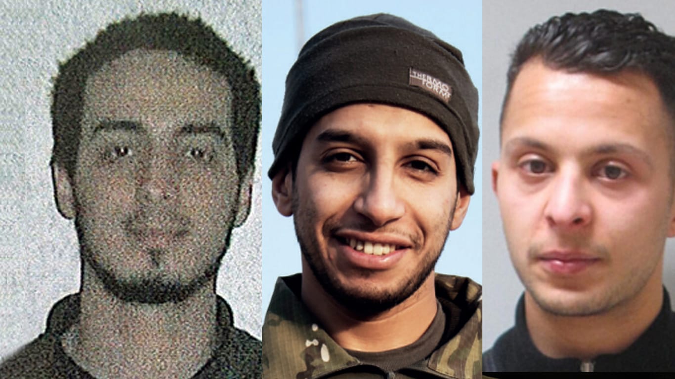 Terroristen Laachraoui, Abaaoud, Abdeslam