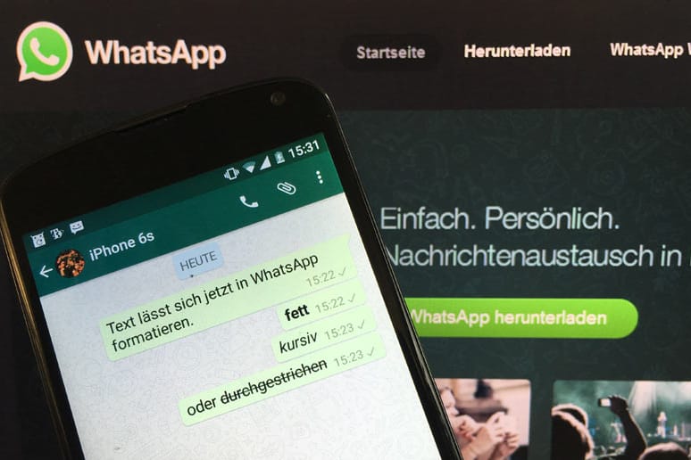 WhatsApp kann jetzt Text formatieren.