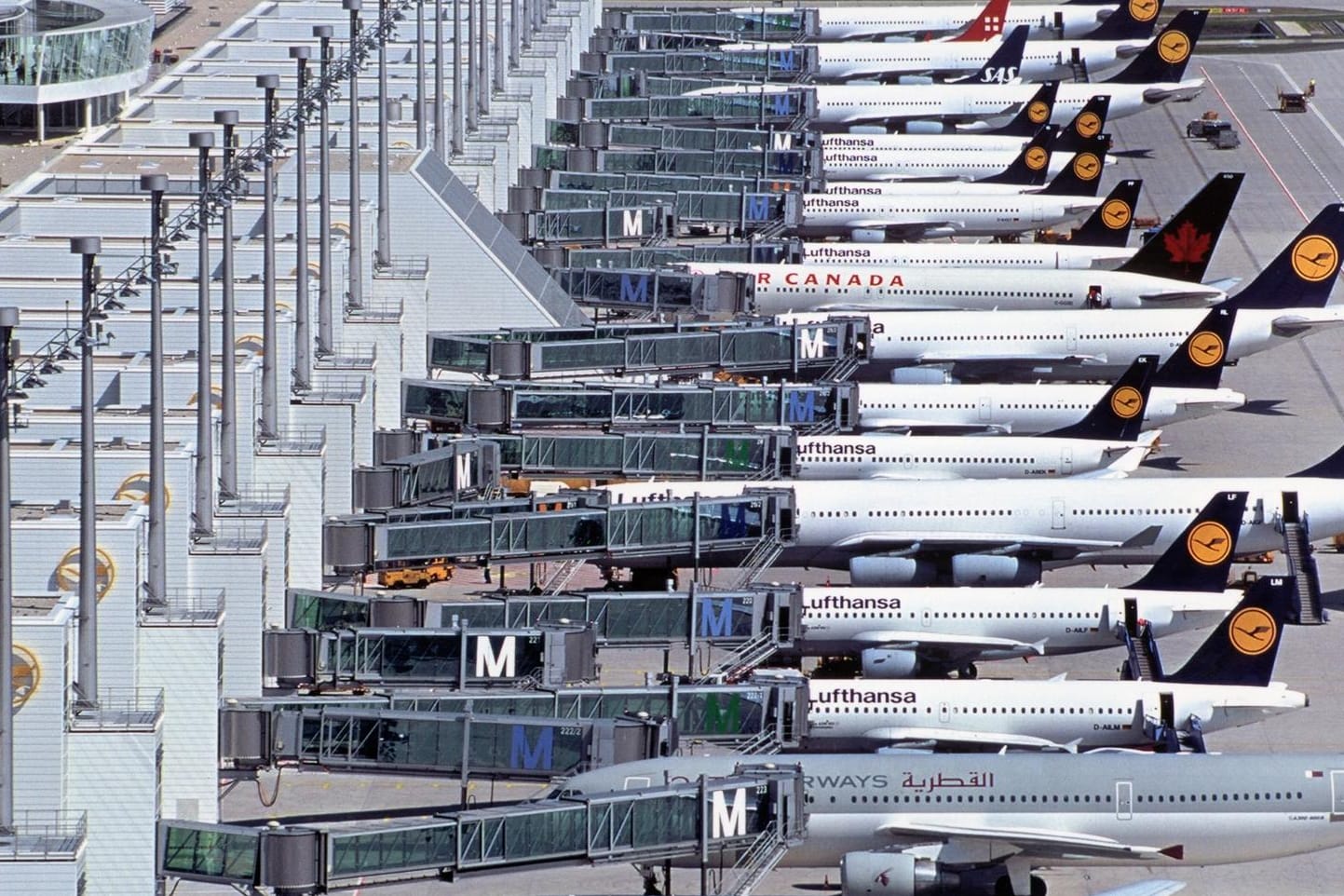 Das Terminal 2 am Münchner Flughafen wurde 2003 eröffnet.