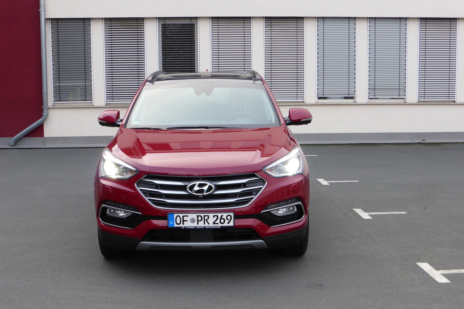 Front-Ansicht des Hyundai Santa Fe