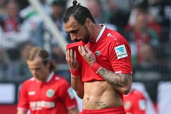 Stürmer Hugo Almeida traf in der Saison bislang nur einmal für Hannover 96.