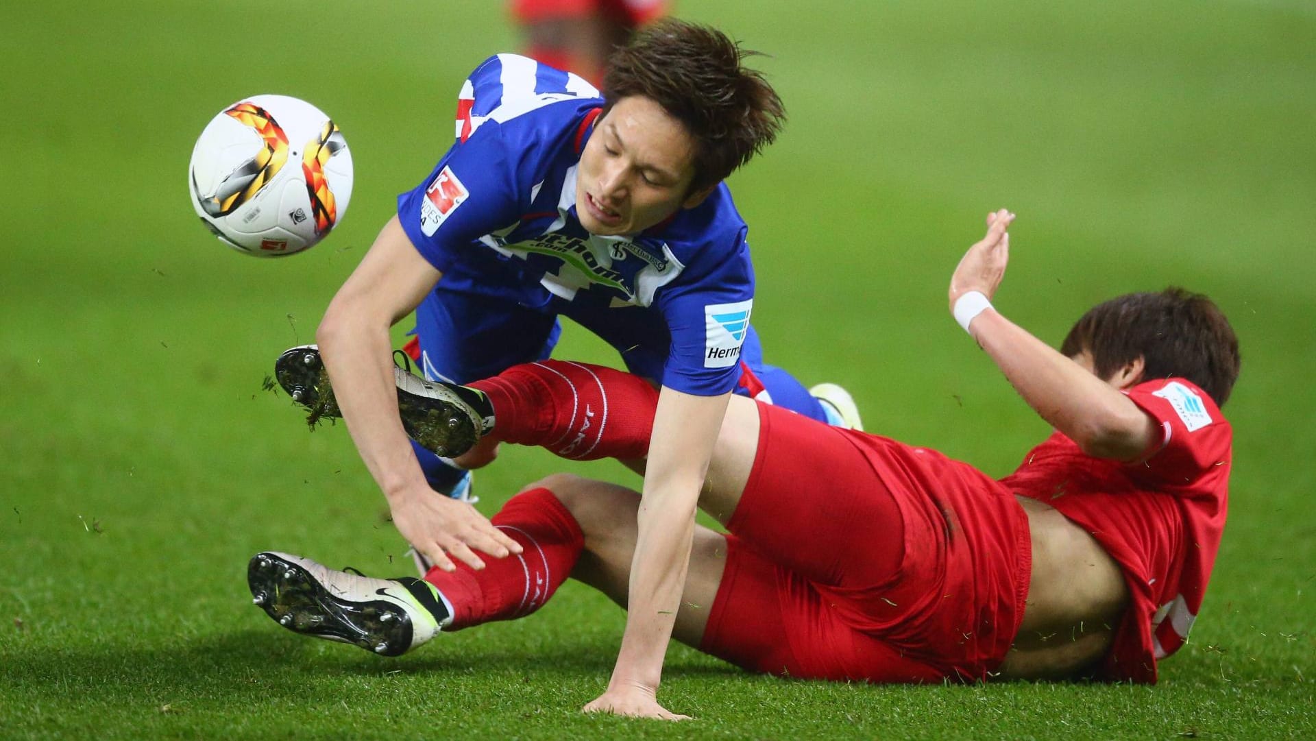 Hertha BSC, hier Genki Haraguchi, strauchelt in der Endphase der Saison. Hertha BSC, hier Genki Haraguchi, strauchelt in der Endphase der Saison.