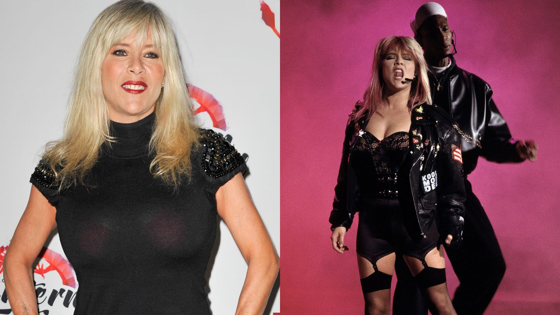 Zwischen diesen Bildern liegen fast 30 Jahre. Samantha Fox 1987 (r.) und heute.