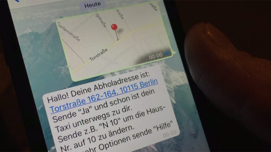 Per Chat ein Taxi bestellen – mit WhatsApp Taxi.