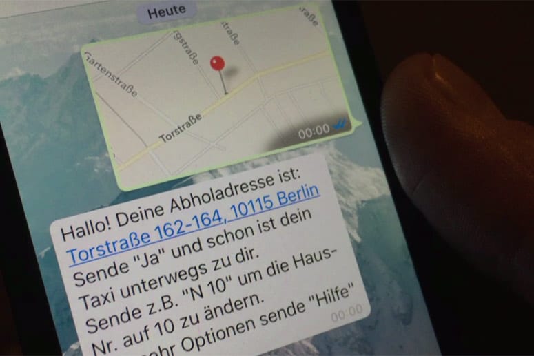 Per Chat ein Taxi bestellen – mit WhatsApp Taxi.