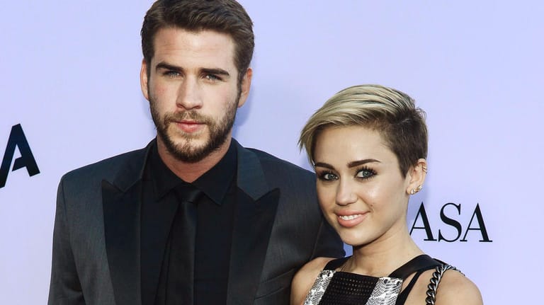 Da waren sie noch verlobt: Liam Hemsworth und Miley Cyrus im August 2013.
