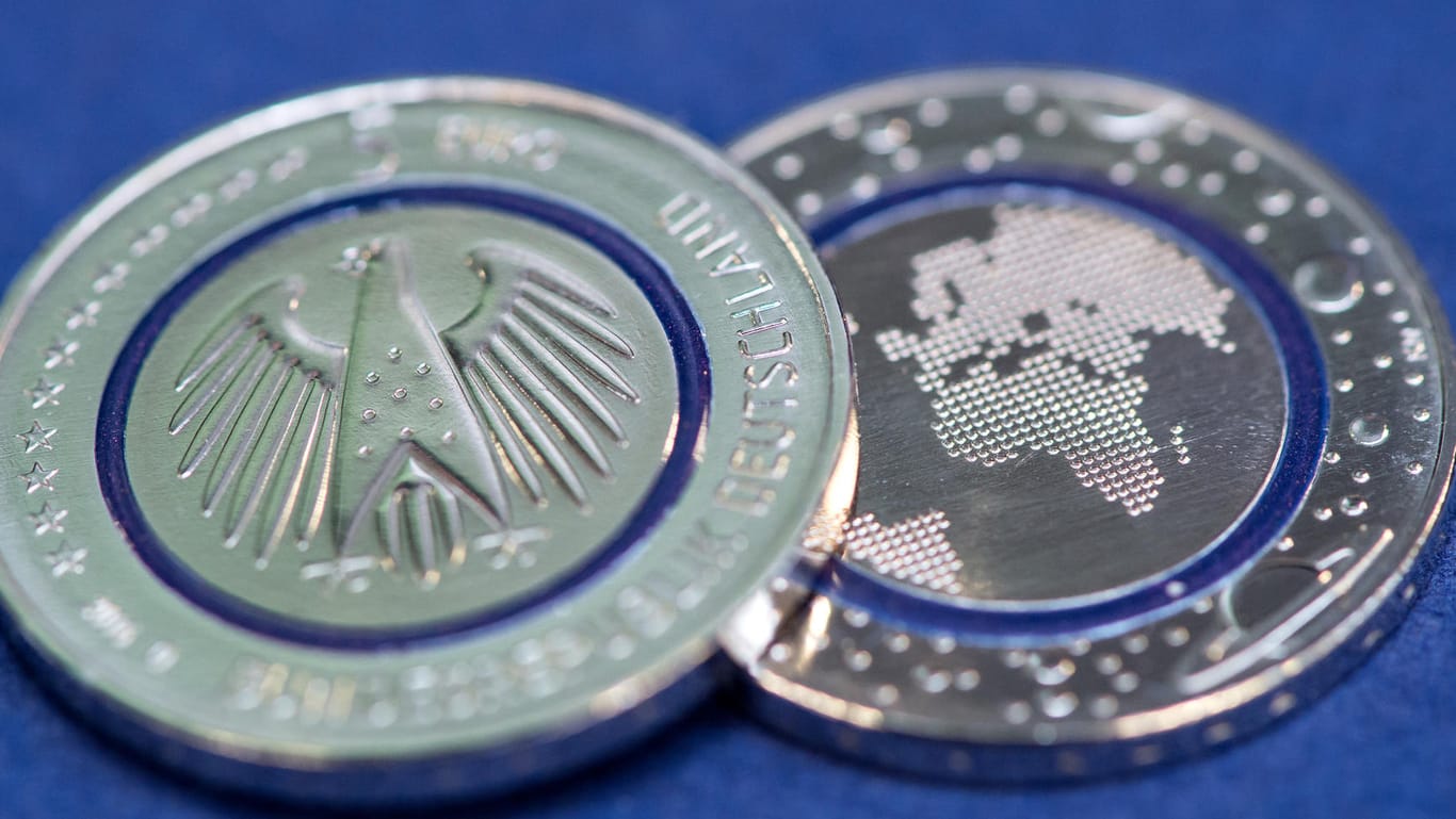 Die neue entwickelte Münze wurde im Hauptmünzamt München vorgestellt.