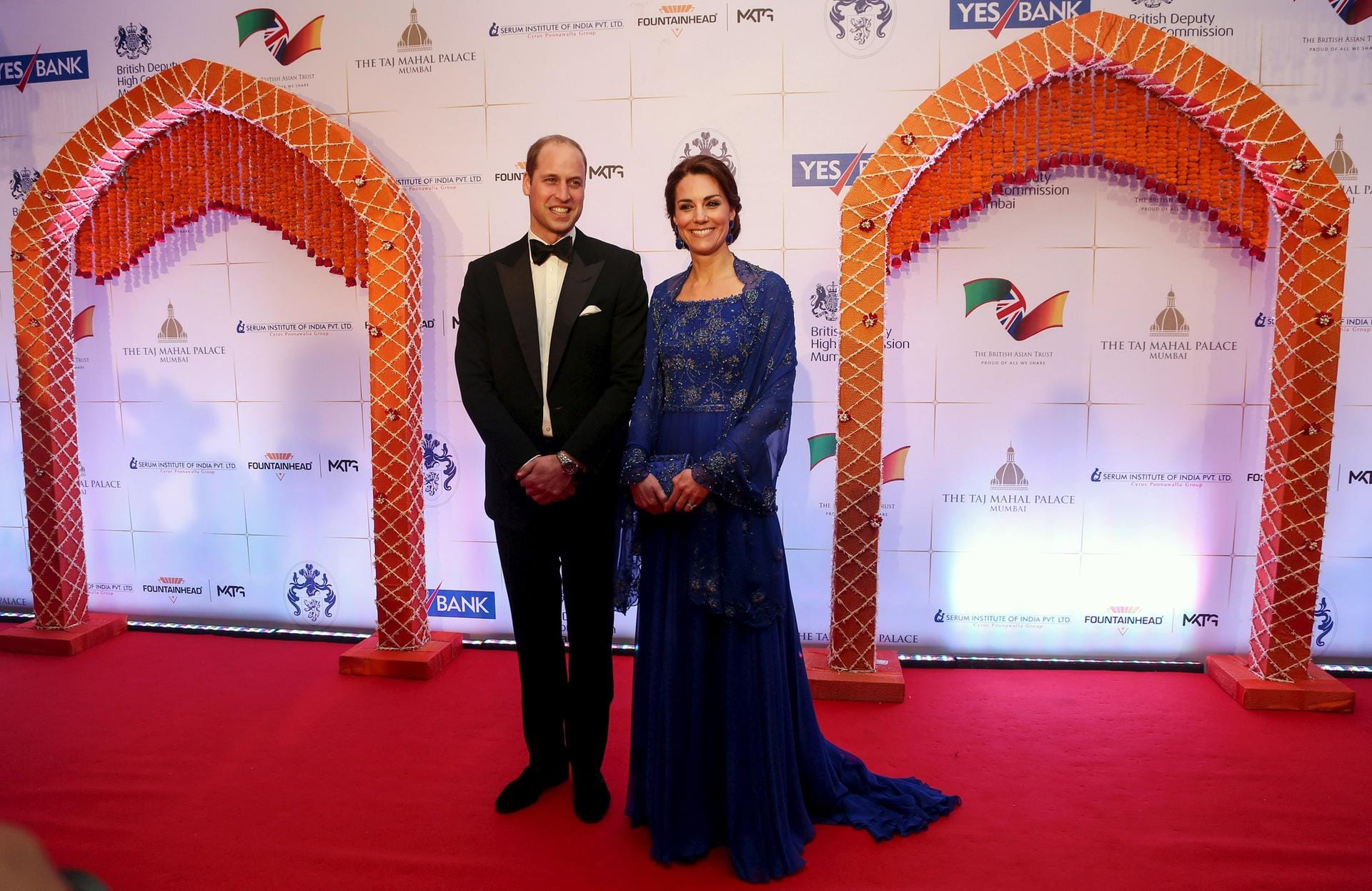Am Abend des 10. April nahm das Paar an einer Wohltätigskeitsgala im Taj Mahal Palace Hotel in Mumbai teil.