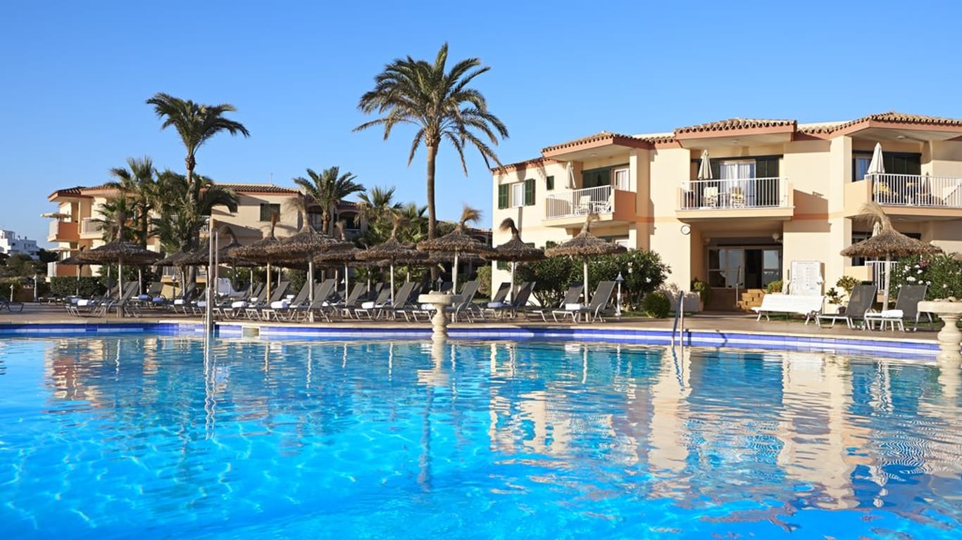 Das "Universal Hotel Don Leon" im Küstenort Colonia Sant Jordi auf Mallorca.