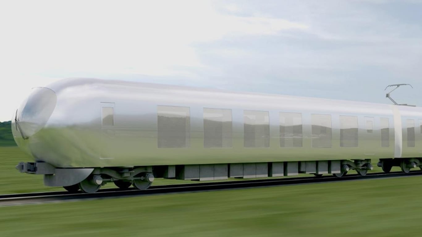 Dieser Zug passt sich jeder Umgebung an wie ein Chamäleon - ob den Bergen bei Chichibu oder den Hochhäusern von Tokio. Japans neue Schnellzug-Generation soll 2018 Wirklichkeit werden.