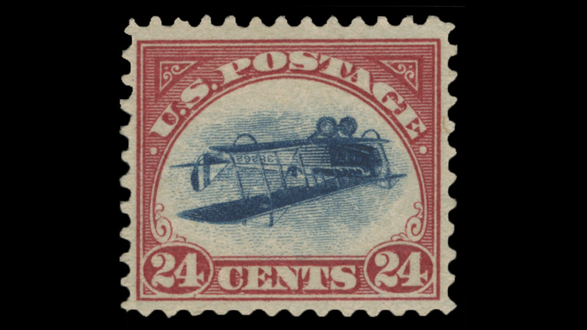 Kennen Sie bestimmt, sagen zumindest Experten: die "Inverted Jenny" mit dem auf dem Kopf stehenden Flugzeug.