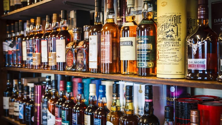 Die Auswahl alleine an schottischen Whiskys ist riesig