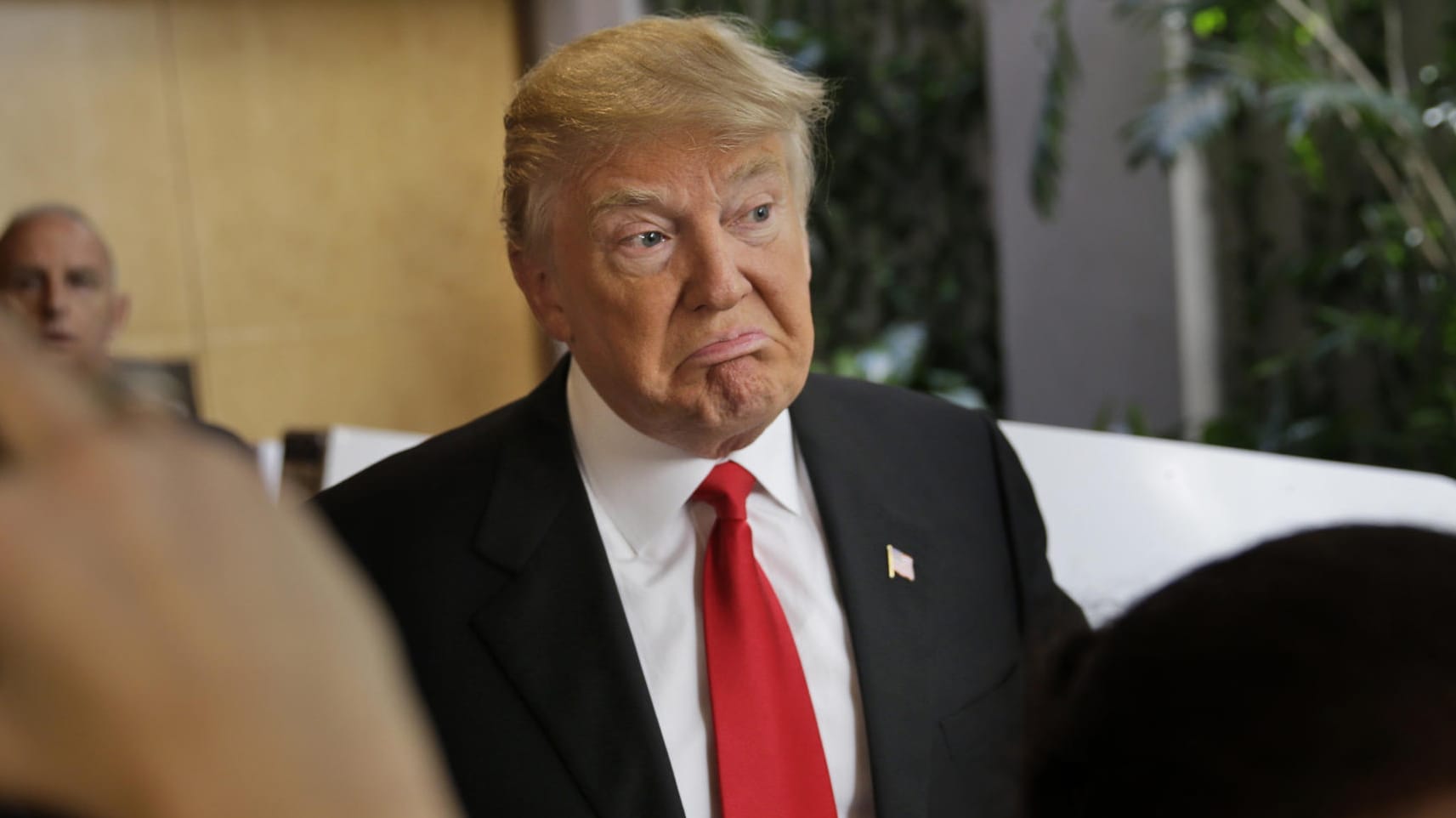 Sein Versprecher könnte Donald Trump einige Sympathien kosten.