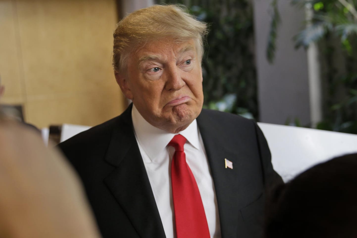 Sein Versprecher könnte Donald Trump einige Sympathien kosten.