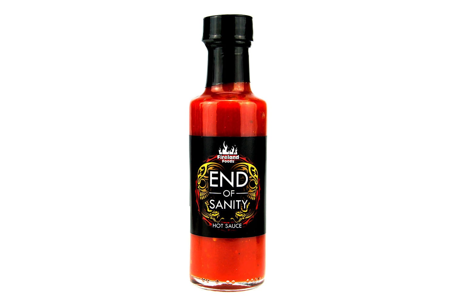 In der Chilisauce "End of Sanity" von Fireland Foods (100 ml um 14 Euro) wird ausschließlich Carolina Reaper, die offiziell schärfste Chilisorte der Welt, verwendet.