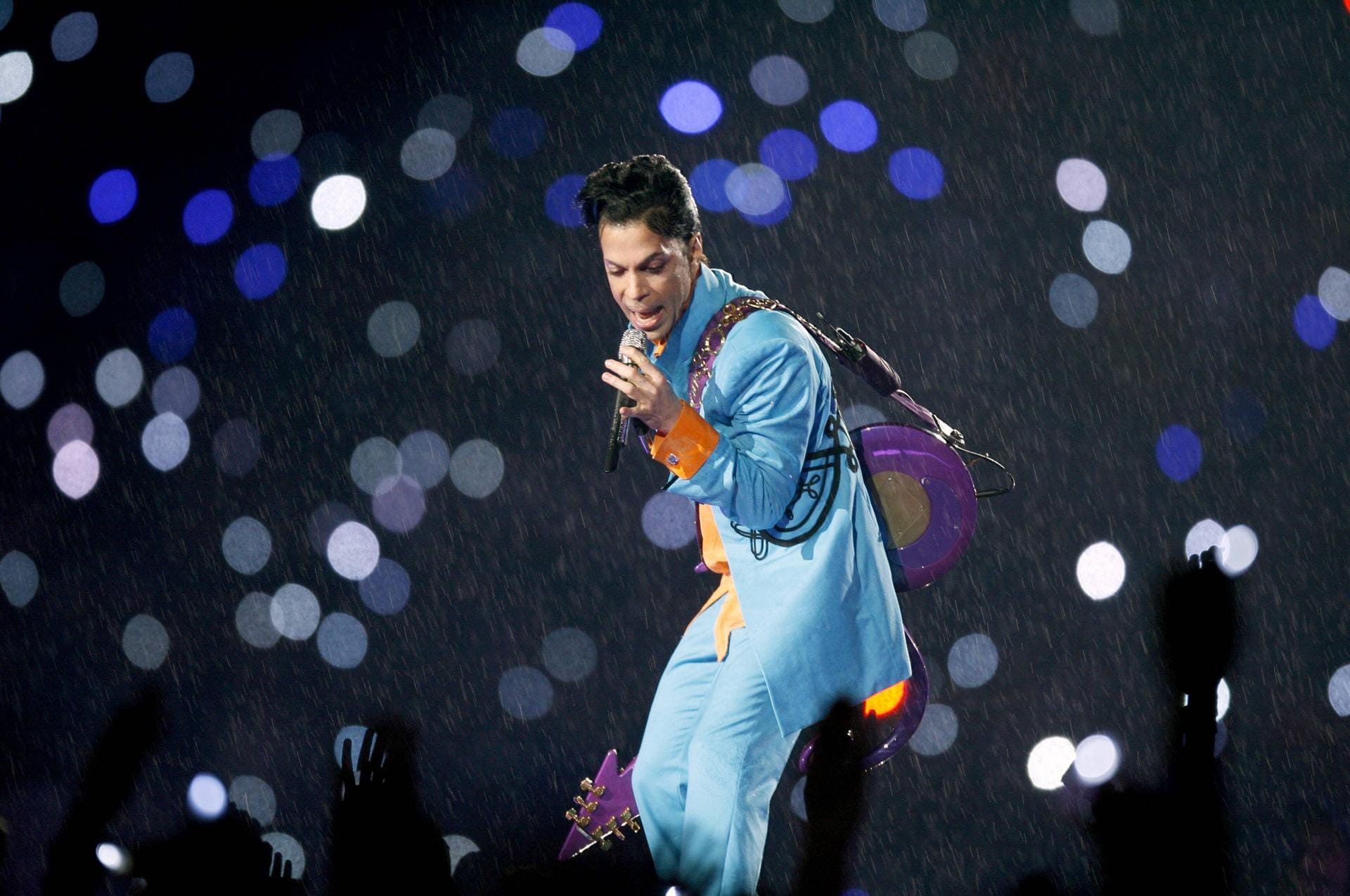Beim Super Bowl XLI in Miami lieferte Prince 2007 einen denkwürdigen Auftritt ab.