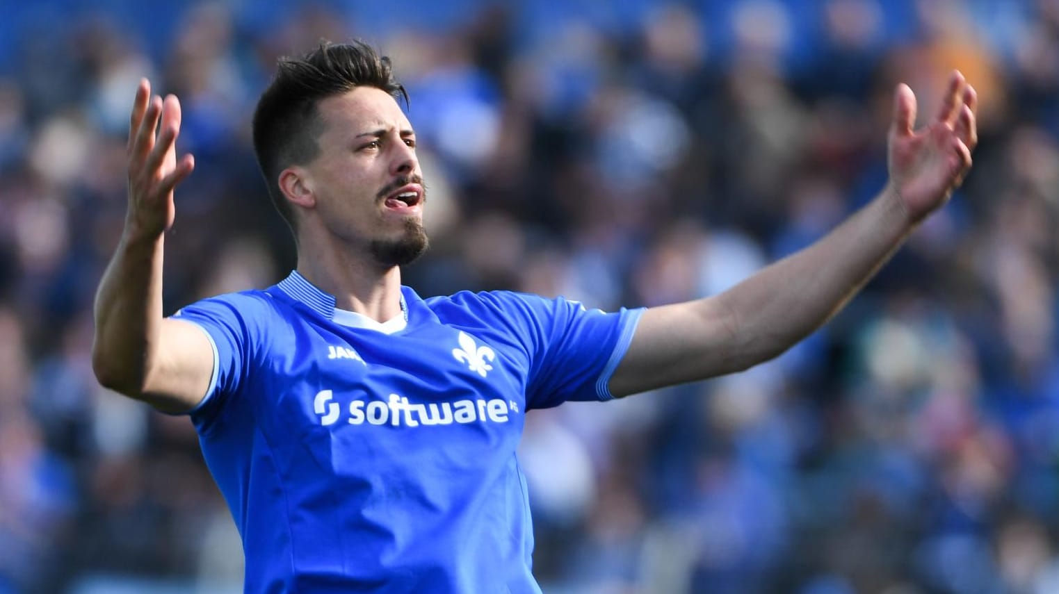 Sandro Wagner hat mit bisher 13 Treffern maßgeblichen Anteil daran, dass Aufsteiger Darmstadt 98 den Klassenerhalt schaffen kann. Sandro Wagner hat mit bisher 13 Treffern maßgeblichen Anteil daran, dass Aufsteiger Darmstadt 98 den Klassenerhalt schaffen kann.