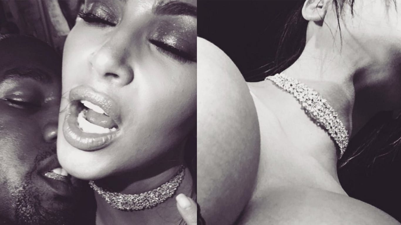 Auf Twitter veröffentlichte Kim Kardashian eine erotische Foto-Serie.