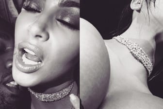 Auf Twitter veröffentlichte Kim Kardashian eine erotische Foto-Serie.
