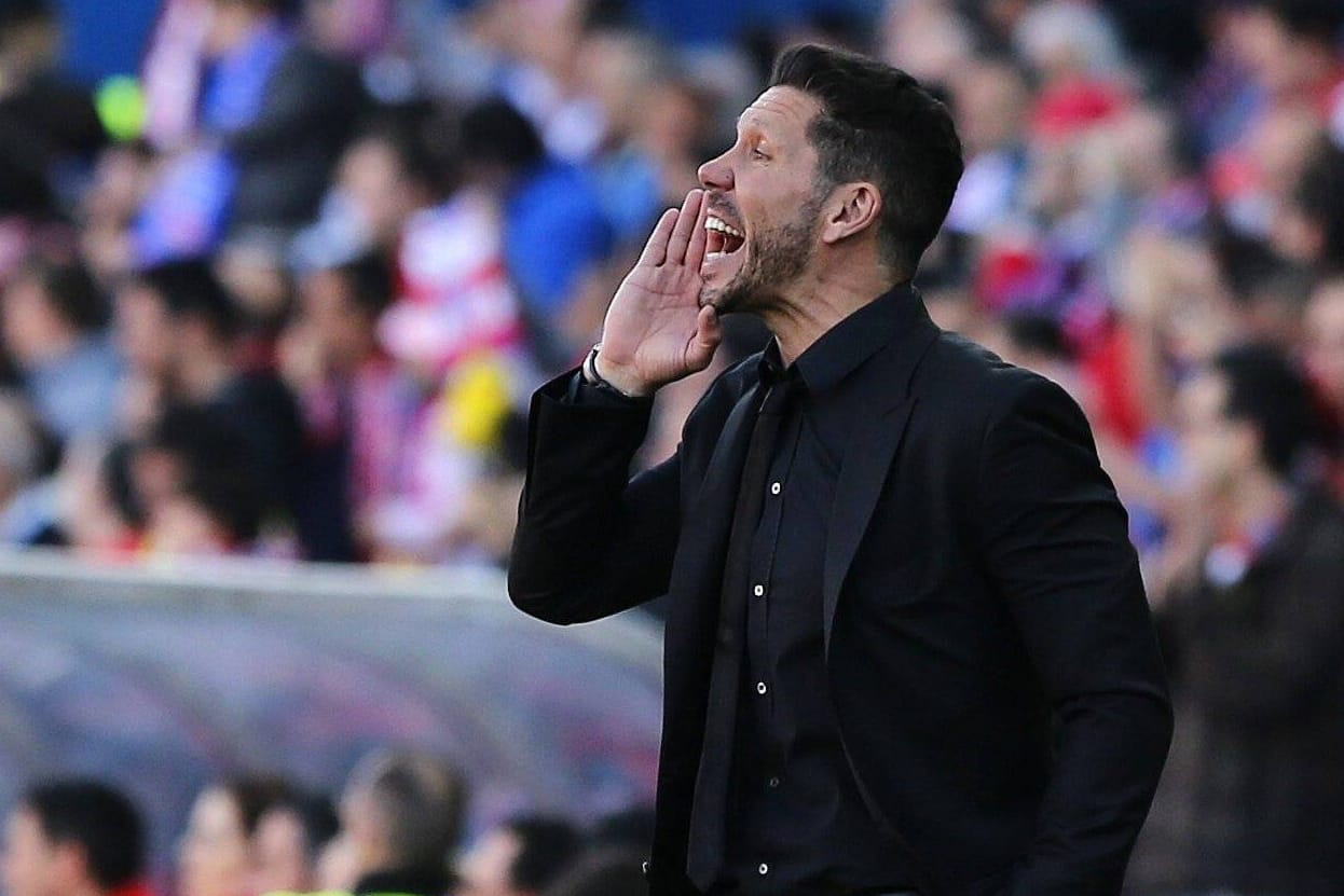Musste ein Teil des Spieles gegen Malaga von der Tribüne aus verfolgen: Atletico-Trainer Diego Simeone.