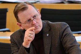Thüringens Ministerpräsident Bodo Ramelow: In Halle verliert er die Nerven.