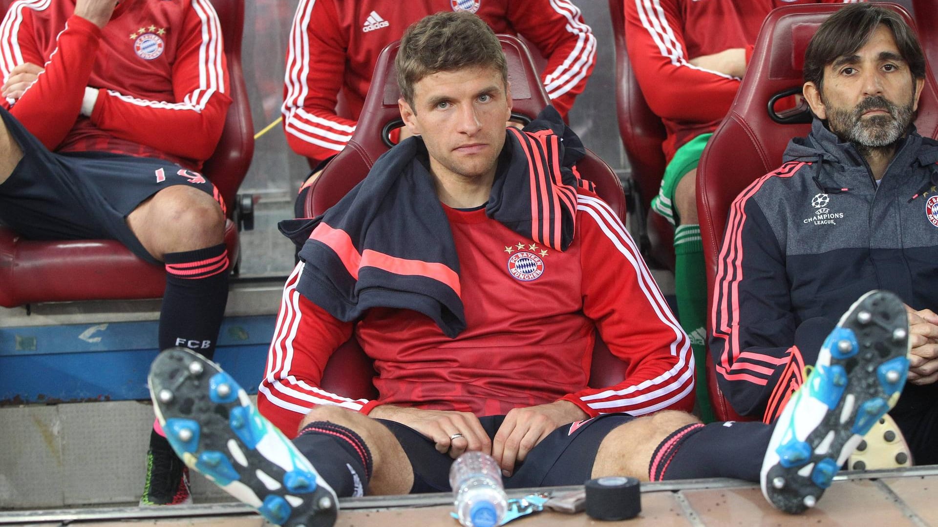 Thomas Müller nahm seine Reservistenrolle professionell, wirkte aber unzufrieden.