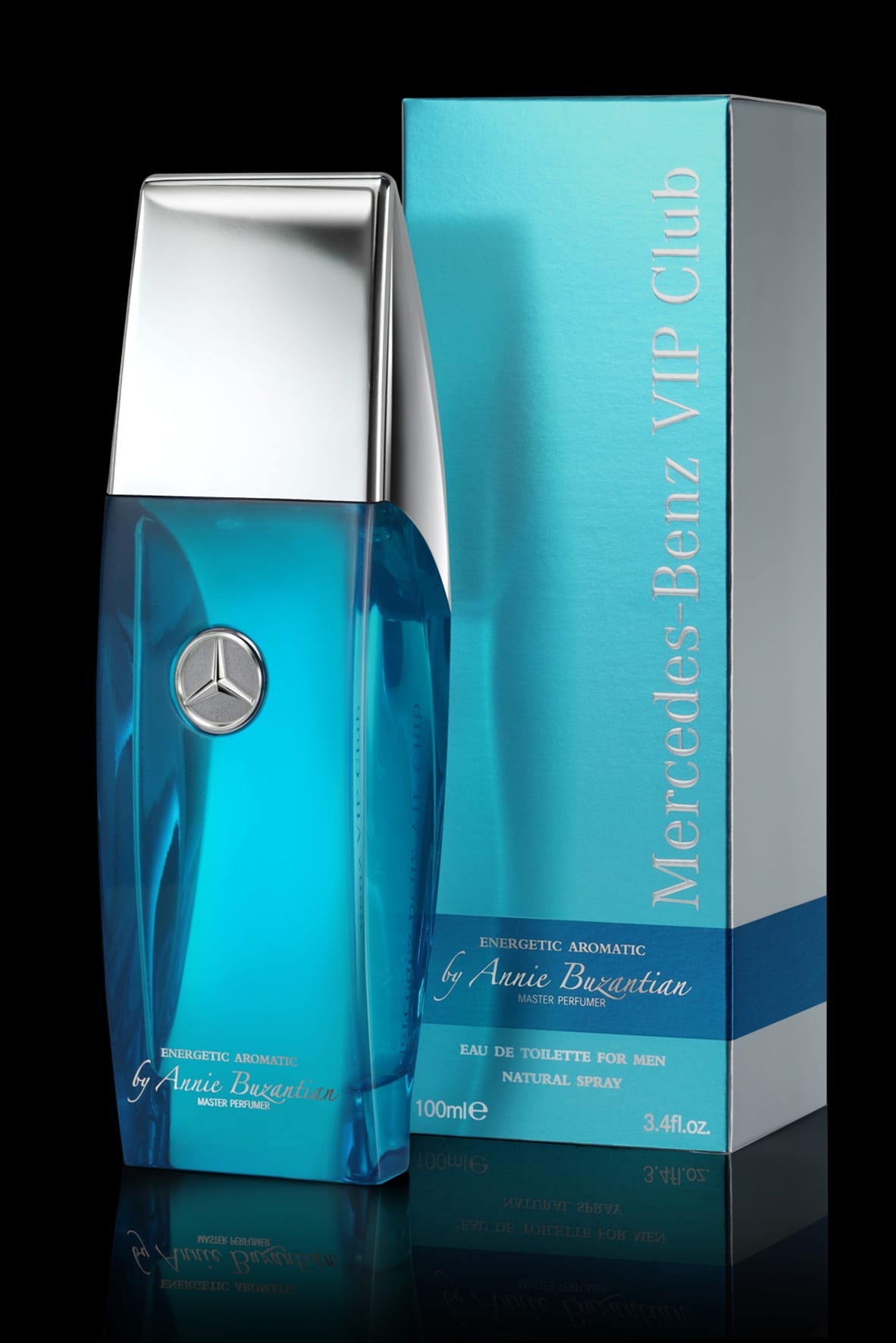 Auch klassisches Parfüm gibt es vom schwäbischen Autobauer. Der Flacon mit 50 Millilitern des Dufts "Energetic Aromatic" aus der Serie Mercedes-Benz Vip Club kostet im Handel 50 Euro.