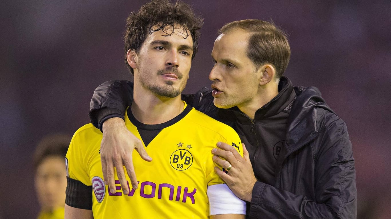 Arbeiteten wohl nur eine Saison zusammen: Mats Hummels (li.) und Dortmunds Trainer Thomas Tuchel.