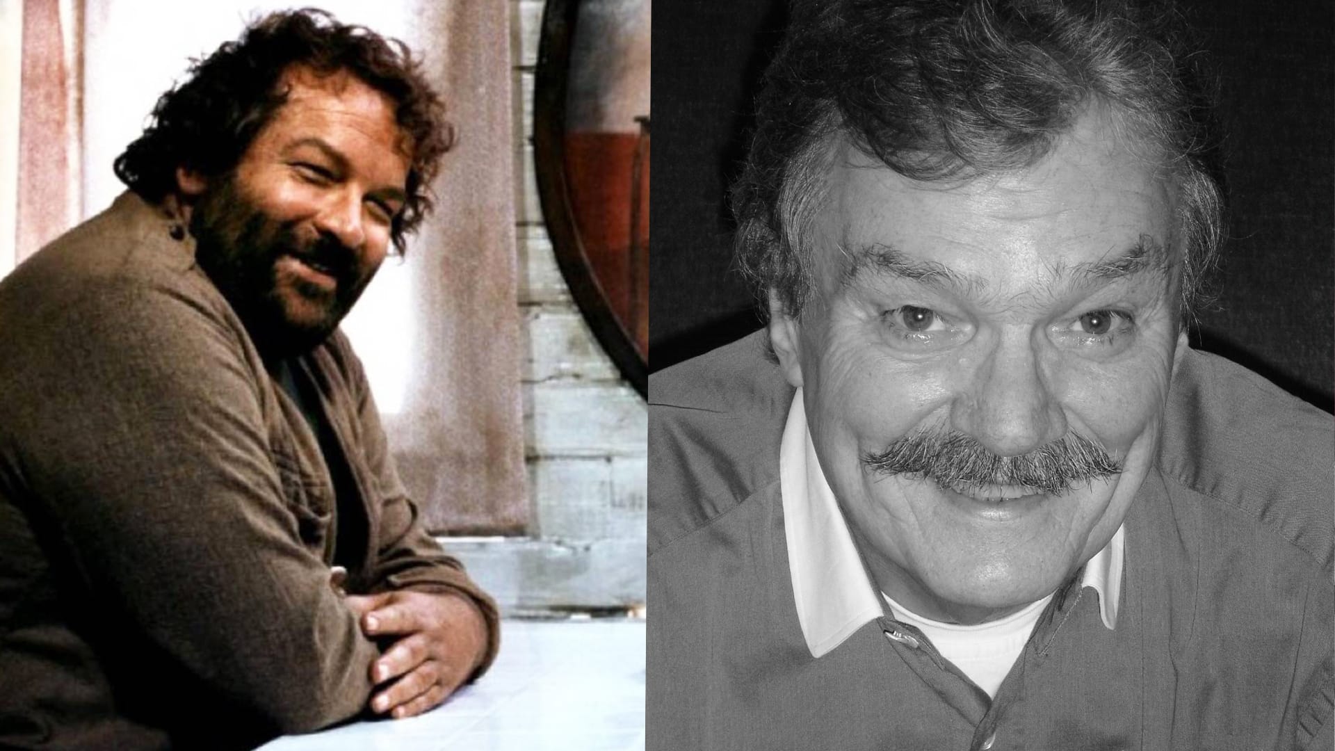 Wolfgang Hess (r.) war die deutsche Stimme von Bud Spencer. Am 27. April ist er im Alter von 79 Jahren gestorben.