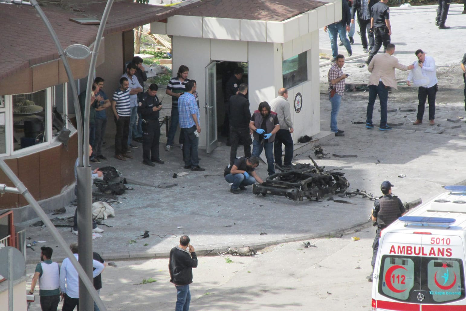 Explosion vor einer Polizeiwache in der türkischen Stadt Gaziantep.