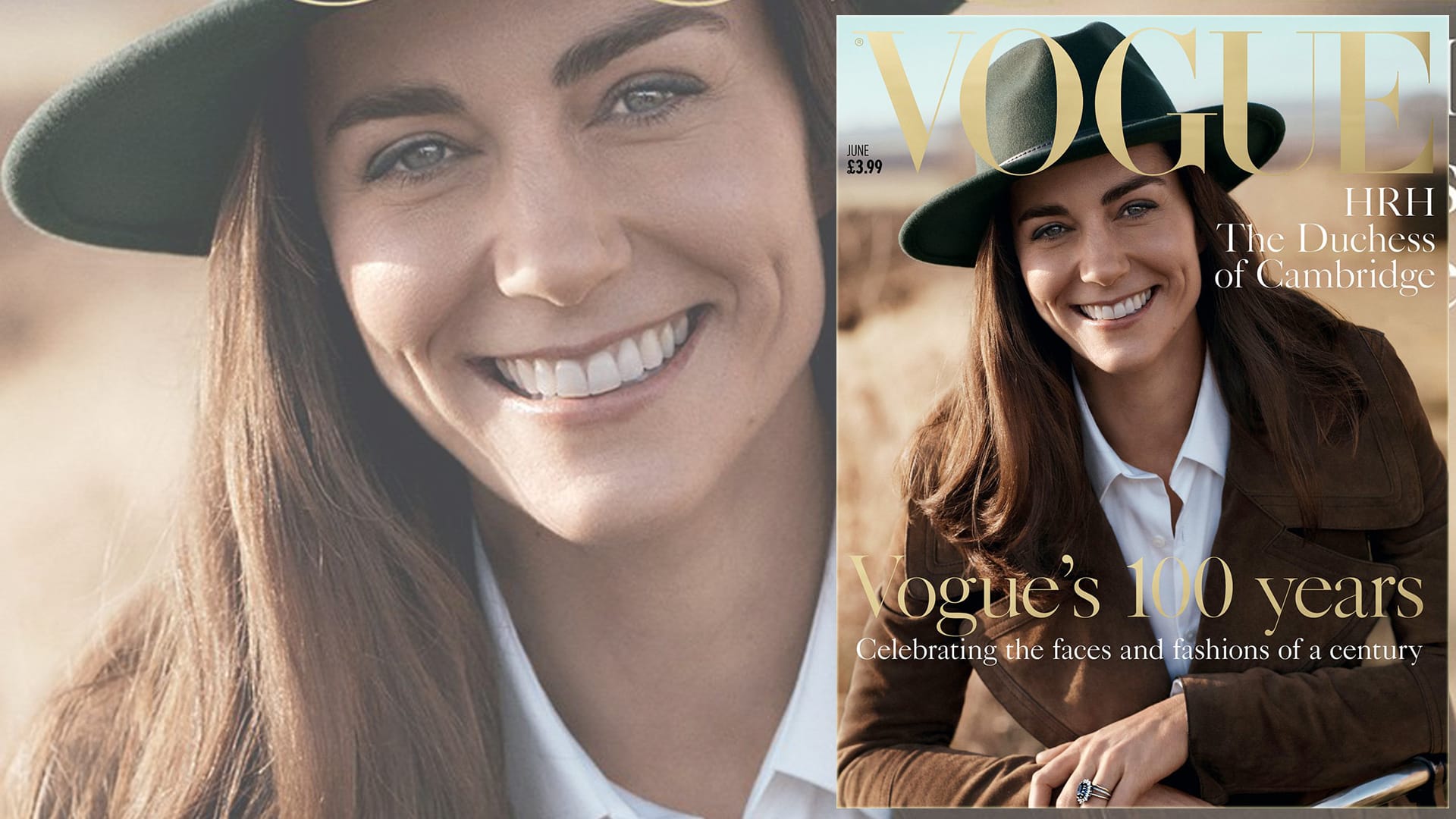 Herzogin Kate ziert das Cover der Juni-Ausgabe 2016 der britischen Vogue. Die Modezeitschrift feiert damit ihr 100-jähriges Jubiläum.