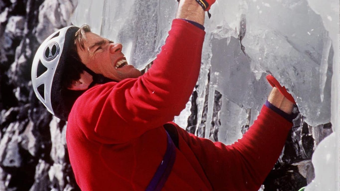 Alex Lowe bei einer Bergbesteigung im Jahr 1999.
