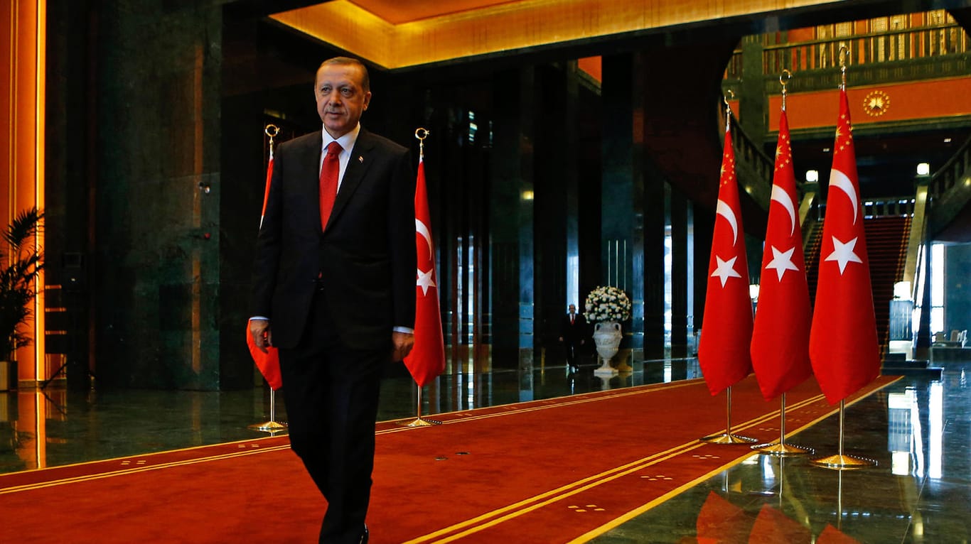 Recep Tayyip Erdogan: der "Sultan" in seinem Palast.