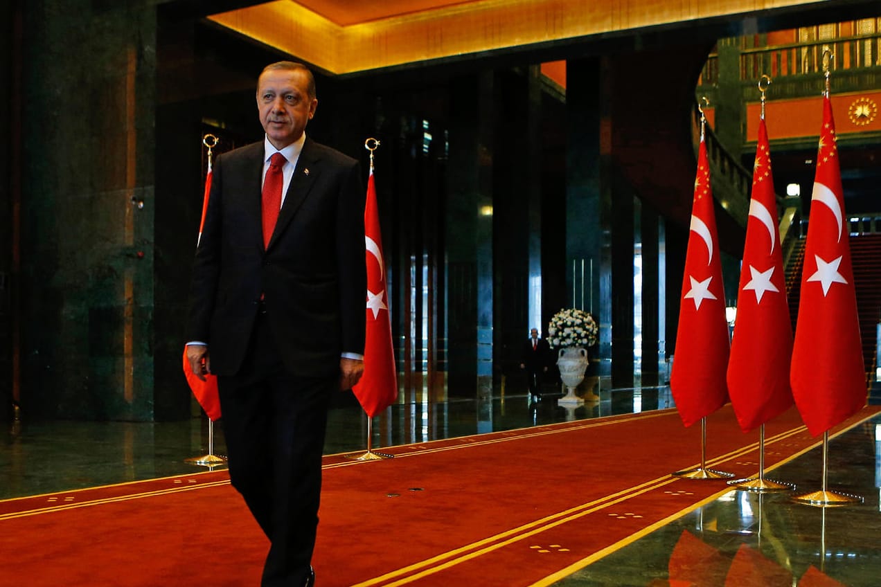 Recep Tayyip Erdogan: der "Sultan" in seinem Palast.