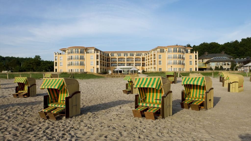 Das Grand Belveder am Timmendorfer Strand ist nur einen Steinwurf von der See entfernt.