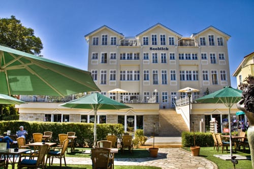 Das Haus Seeblick Hotel Garni überzeugt mit seiner direkten Sicht auf die Ostsee.