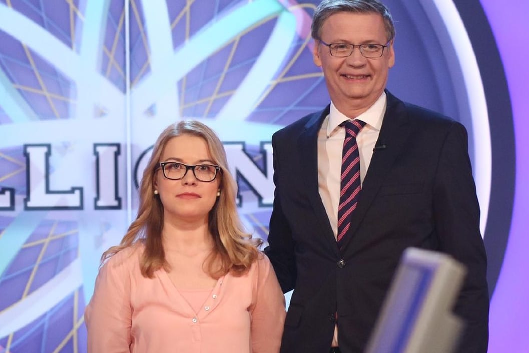 Renten-Talk bei WWM: Günther Jauch und Kandidatin Katharina Grabo.