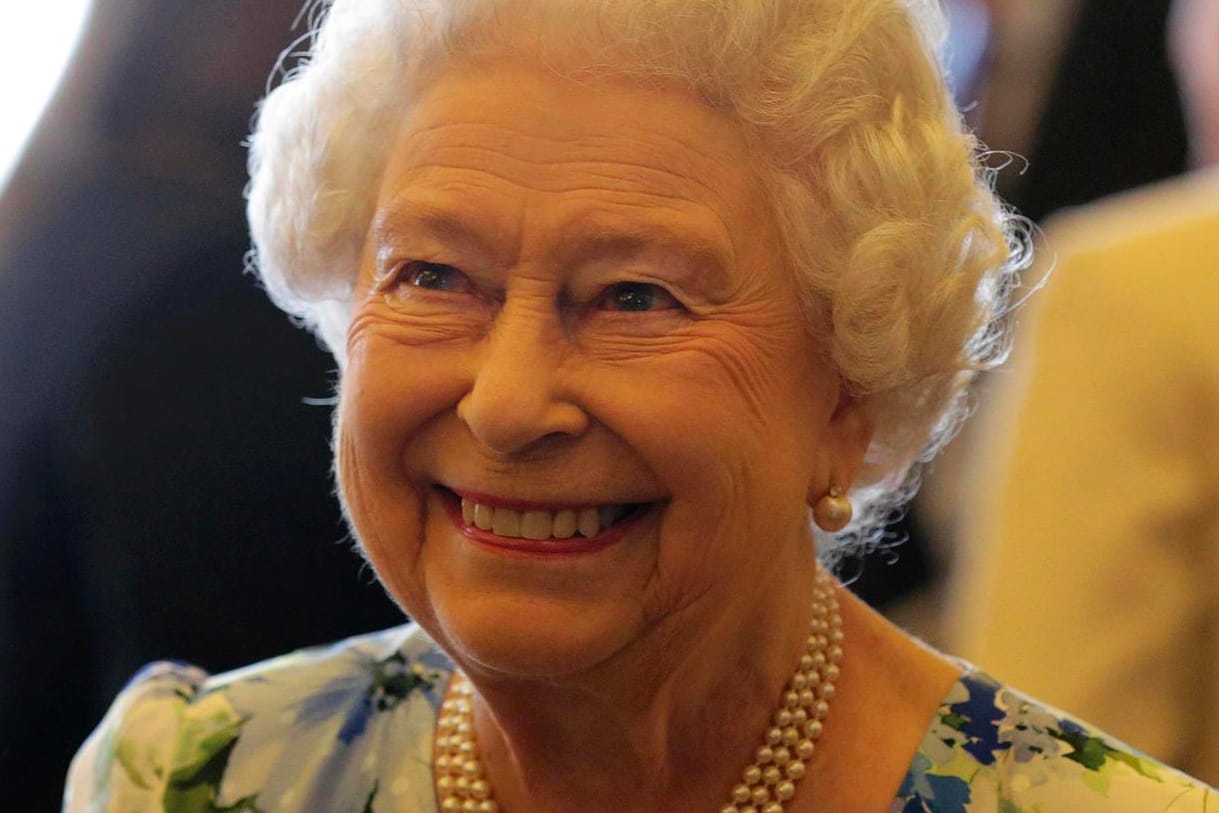 Die Queen am 10. Mai bei einem Empfang für Parlamentarier anlässlich ihres 90. Geburtstags.