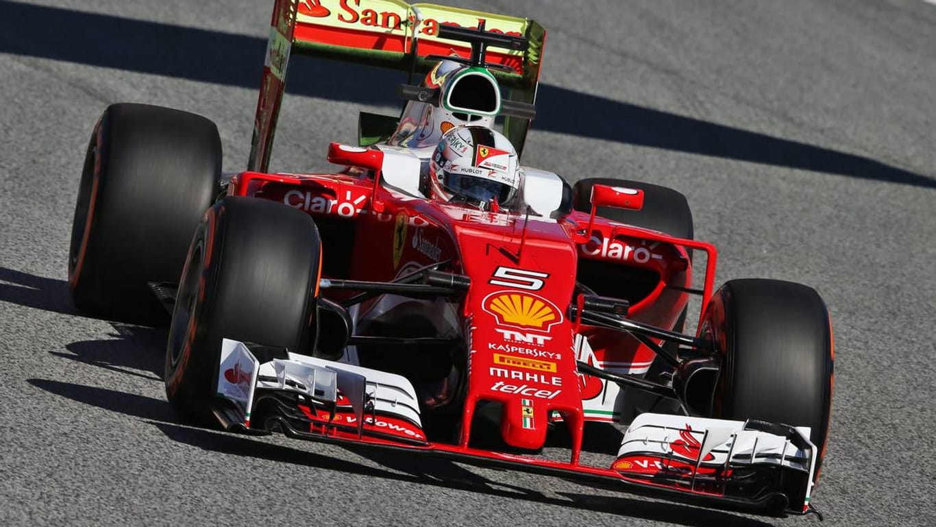 Sebastian Vettel dreht seine Runden beim freien Training zum Großen Preis von Spanien.