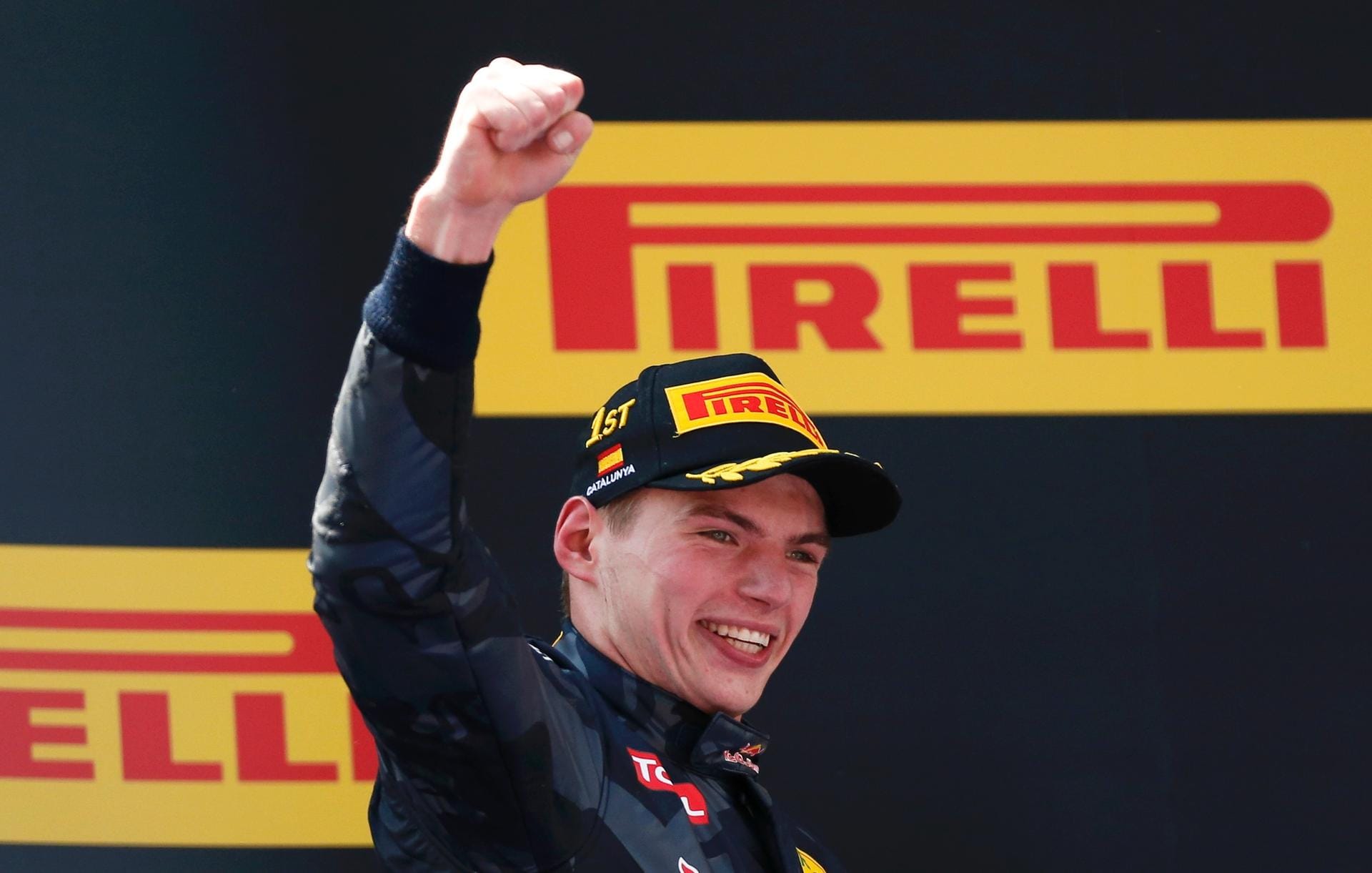 Max Verstappen feiert seinen ersten Sieg in der Formel 1.