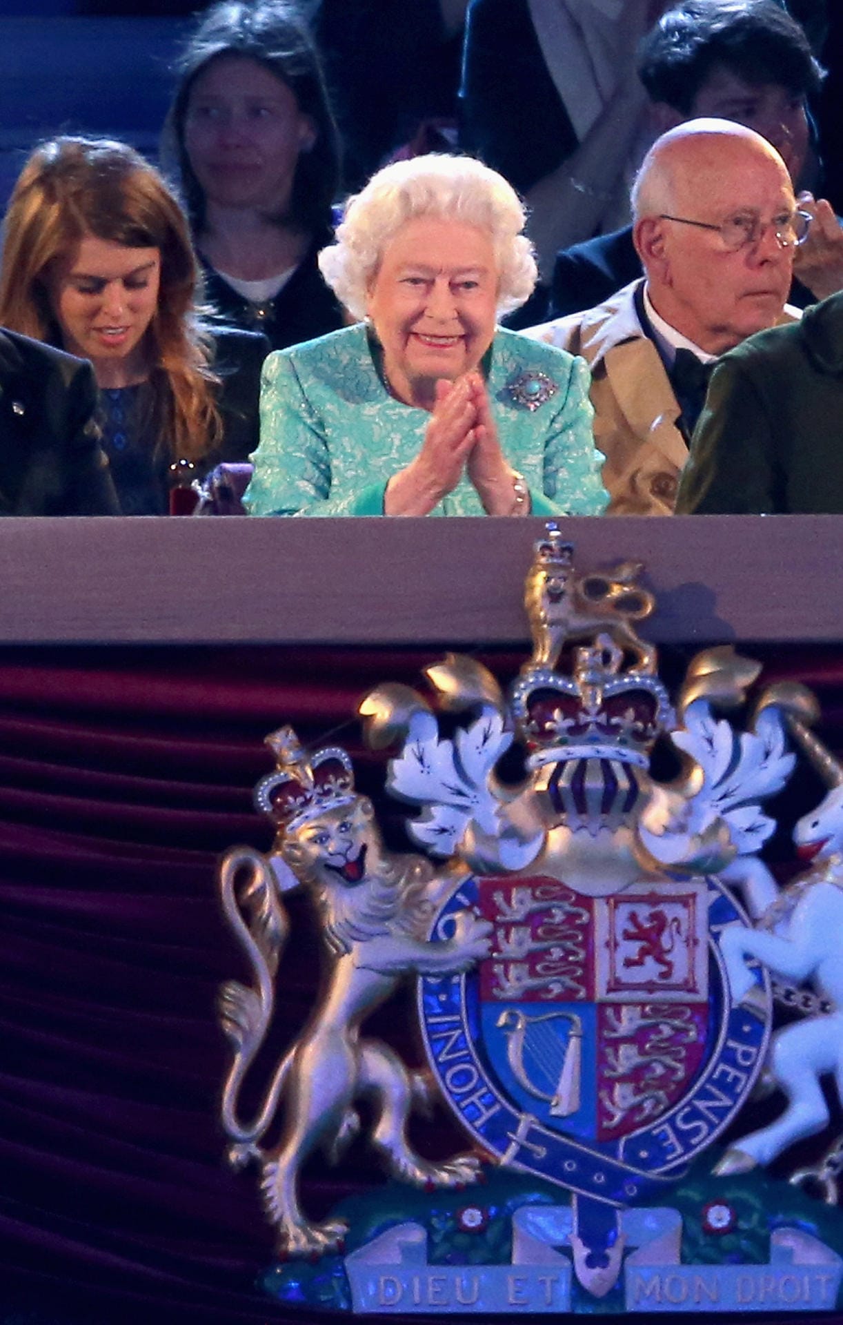 Die Queen hatte sichtlich große Freude.