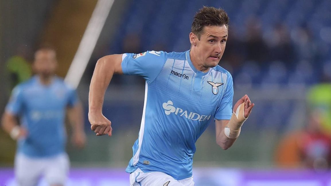 Miroslav Klose spielte in den letzten fünf Jahren für Lazio Rom.