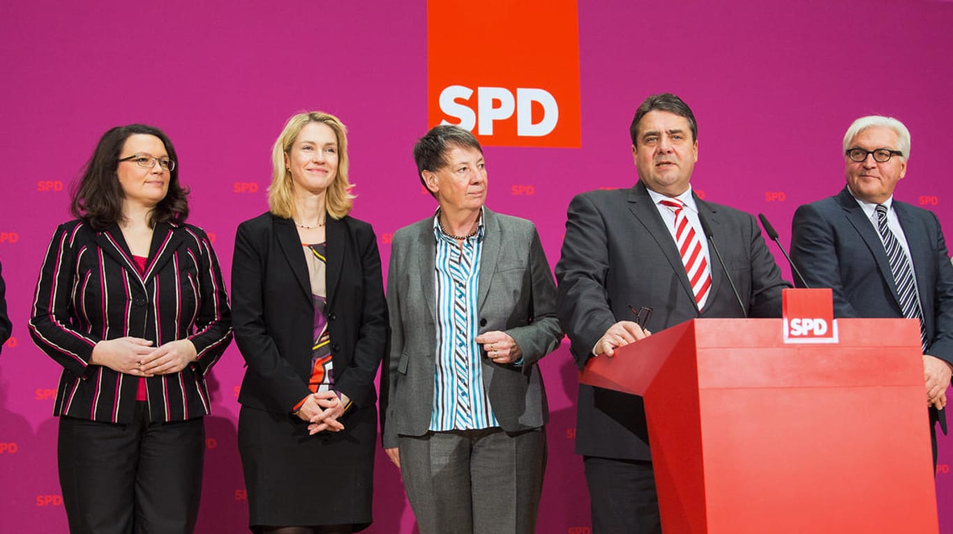 Die Führungsriege der Sozialdemokraten. Wie schafft es die SPD aus der Krise?