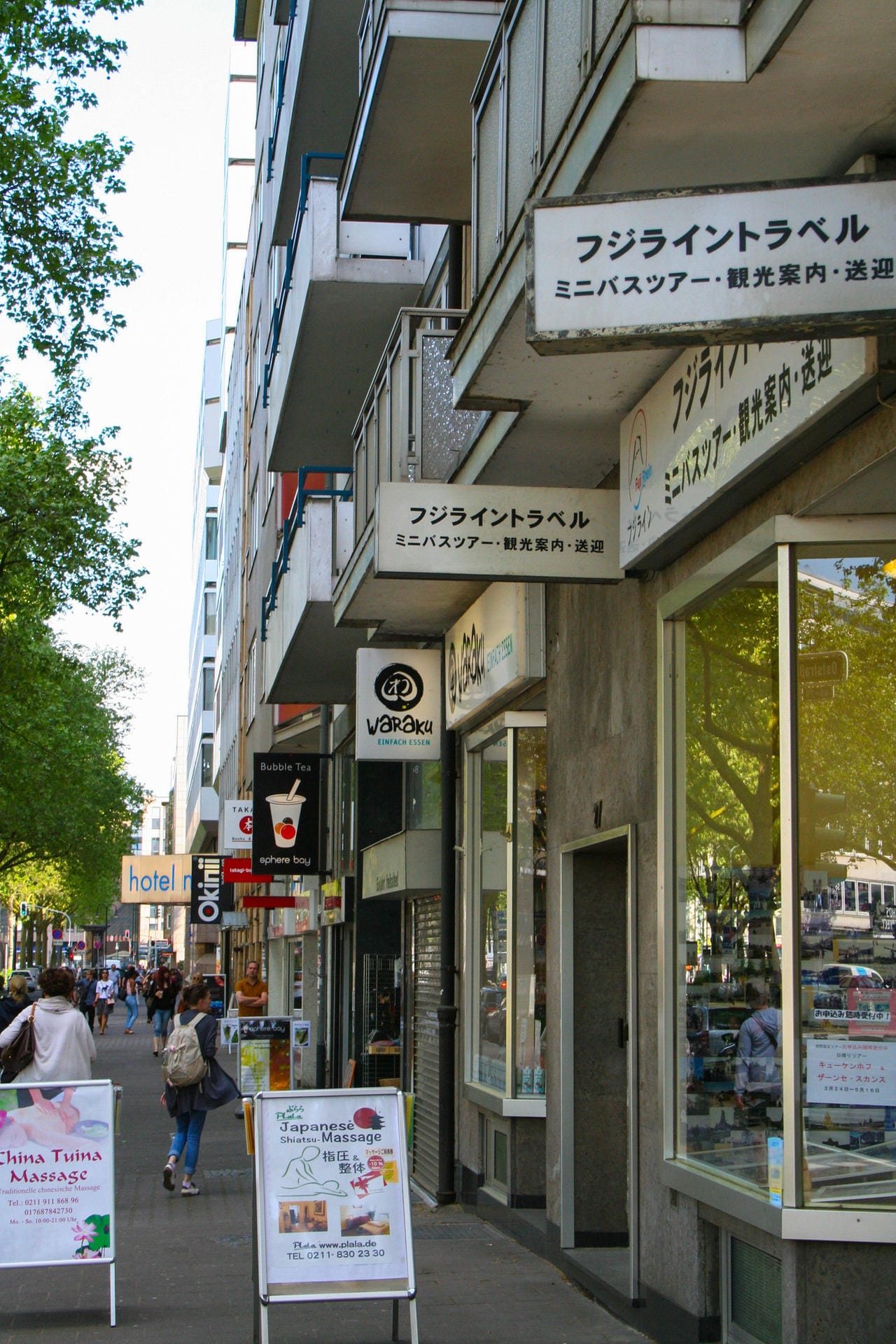 Wer die japanische Kultur mag, sollte einen Besuch in der Düsseldorfer Immermannstraße einplanen.