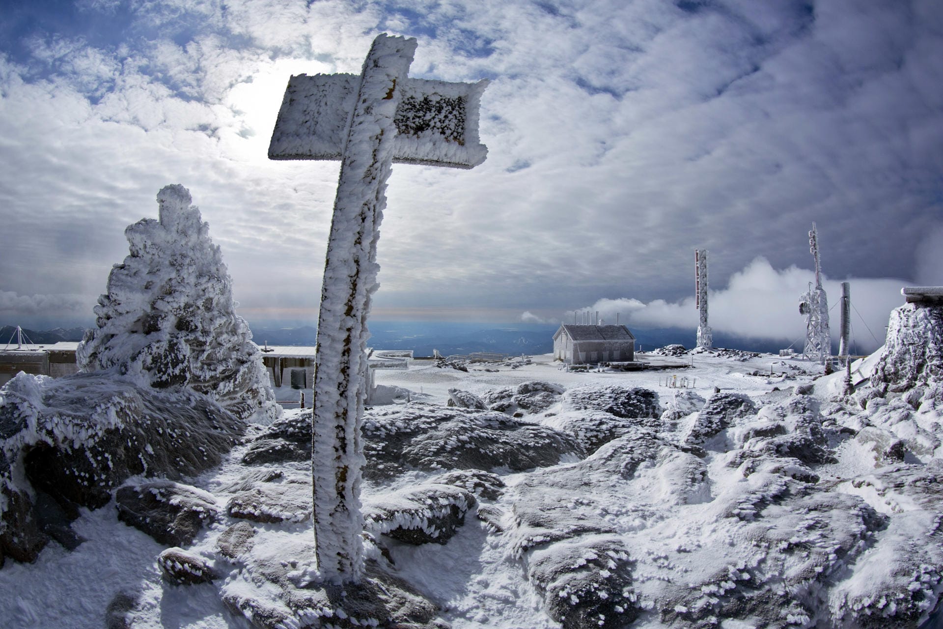 Am Mount Washington im kleinen Neuengland-Bundesstaat New Hampshire an der Ostküste der USA pfeift es wie kaum anderswo.